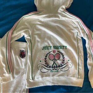 Vintage Juicy Track Suit- White and Pink